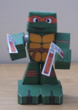 Michelangelo -- Tortue ninja --
Mon tout premier modÃ¨le
