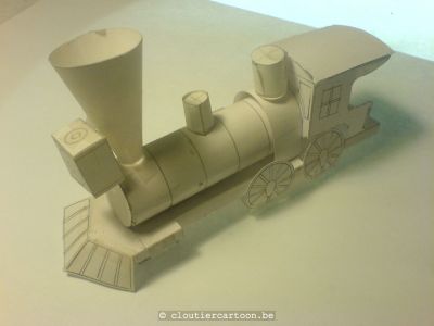 Une bÃªte locomotive un peu abimÃ©e
pour les besoins d'une sÃ©rie tÃ©lÃ©
