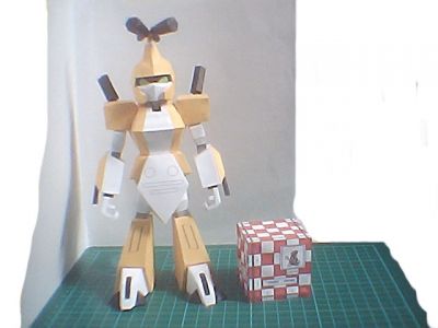 maquette nÂ°28: metabee. Je dÃ©conseil ce modÃ©le car certaine piÃ©ce son mal dÃ©ssinÃ©.
