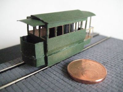 Tramway
Petit Tramway type Ã  air comprimÃ©e, 1876 (echelle 1/160)

Keywords: train tramway echelle n