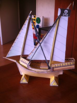 un beau bateau rÃ©alisÃ© avec un patient prÃ©sentant des traits autistiques
