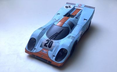 Porsche 917K Steve McQueen
Ech. 1/24. Conduite par McQueen dans le film « Le Mans »
Keywords: Porsche 917K Steve McQueen